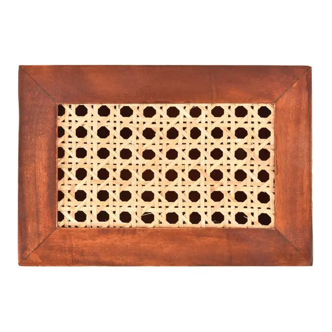 CAIXA COM PALHINHA 18 CM X 12 CM X 6 CM STROH - NOZES/NATURAL - Foto 4