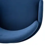 CADEIRA COM BRAÇOS ERTE - PRETO/GALAXY BLUE - Foto 7