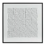 QUADRO III 60 CM X 60 CM TUDO OU TUDO REVIDAVOLTA - PRETO/BRANCO - Foto 1