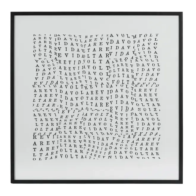 QUADRO III 60 CM X 60 CM TUDO OU TUDO REVIDAVOLTA - PRETO/BRANCO - Foto 1