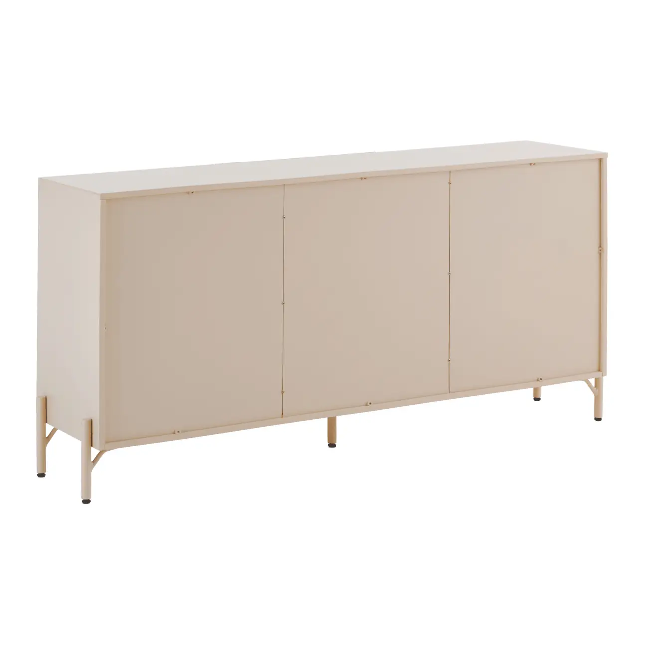 BUFFET 3 PORTAS 1,65 M X 40 CM RIBS - AREIA/AREIA - Foto 8