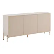 BUFFET 3 PORTAS 1,65 M X 40 CM RIBS - AREIA/AREIA - Foto 8