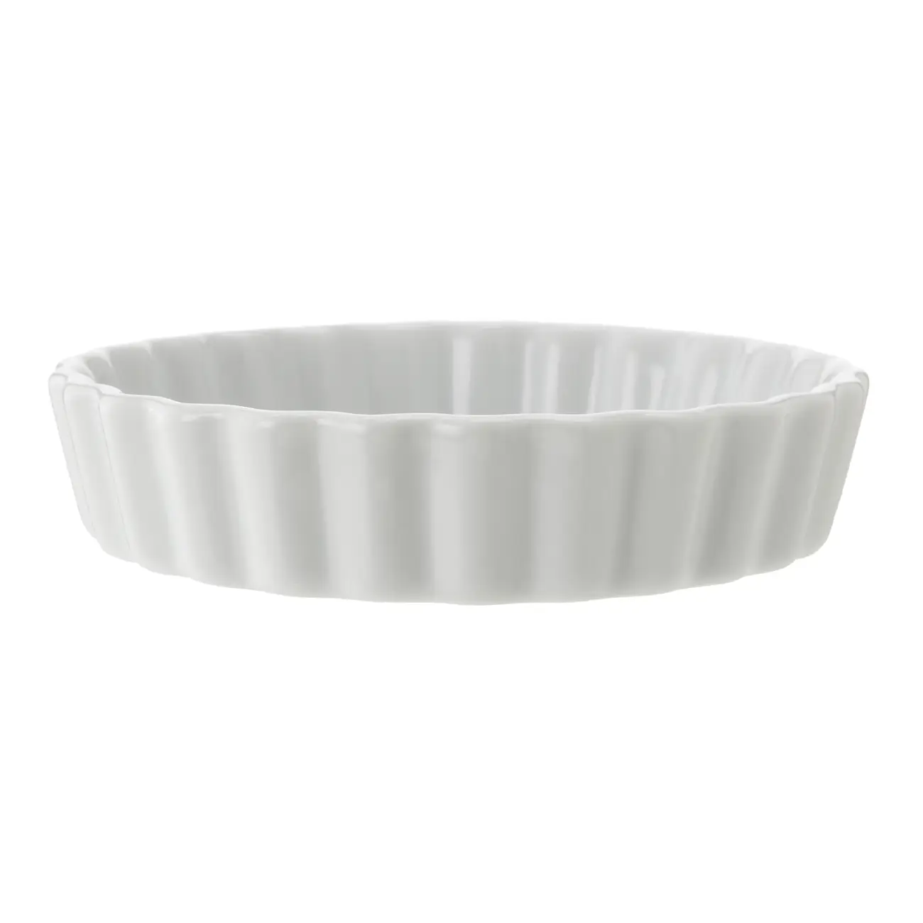 BAKE TRAVESSA REFRATÁRIA REDONDA 13 CM - BRANCO - Foto 1