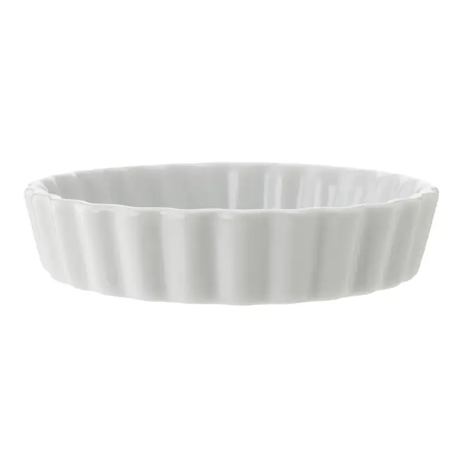 BAKE TRAVESSA REFRATÁRIA REDONDA 13 CM - BRANCO - Foto 1