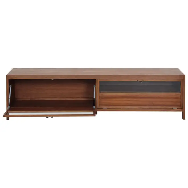 RACK 2 PORTAS BASCULANTES 2,12 M X 40 CM MASCAVO - NOZES/INCOLOR - Foto 5