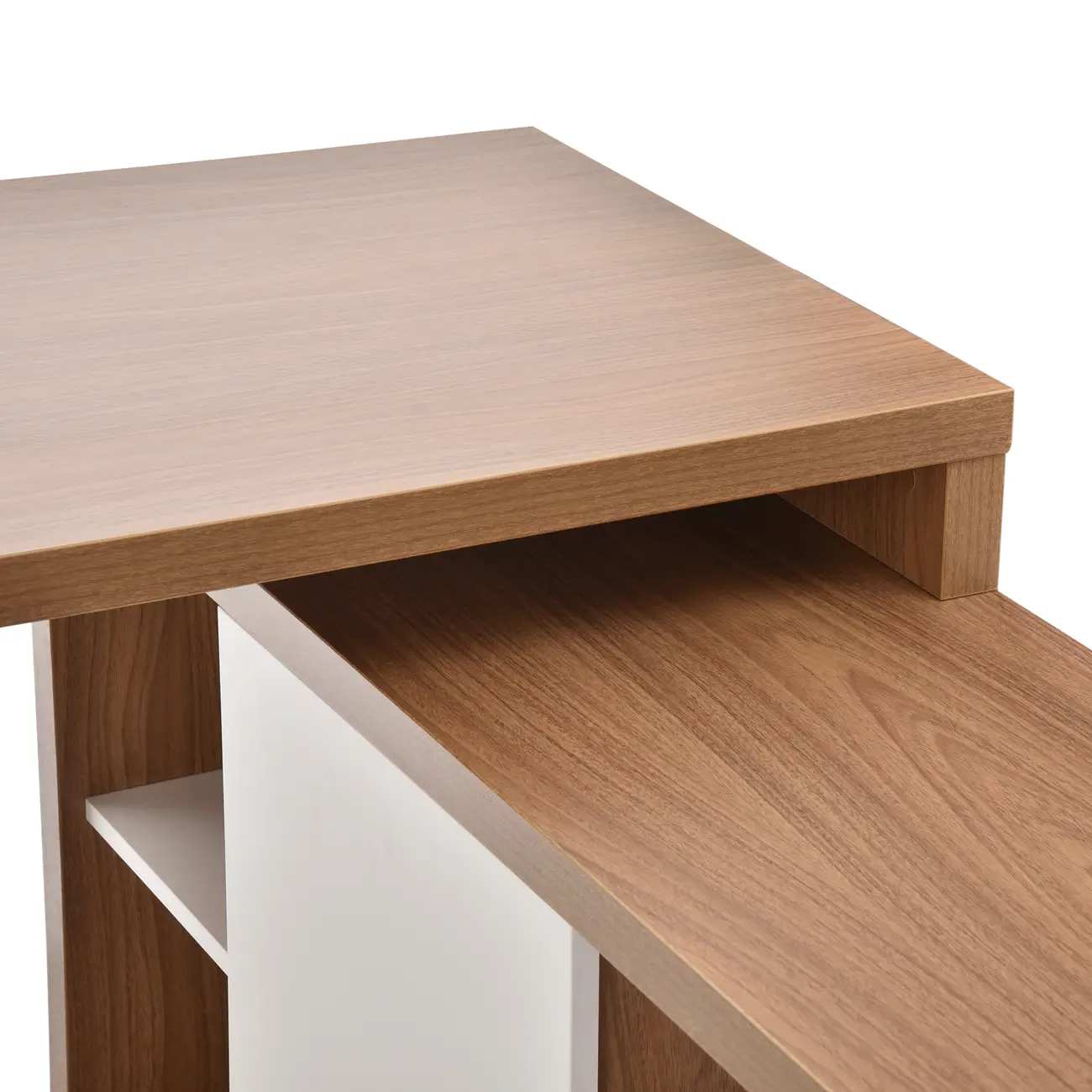 MESA COM BALCÃO 2 PORTAS 1,35 M X 1,35 M FIND - FREIJÓ/BRANCO - Foto 5