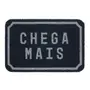 CAPACHO 40 CM X 60 CM CHEGA MAIS - AZUL/BRANCO - Foto 1