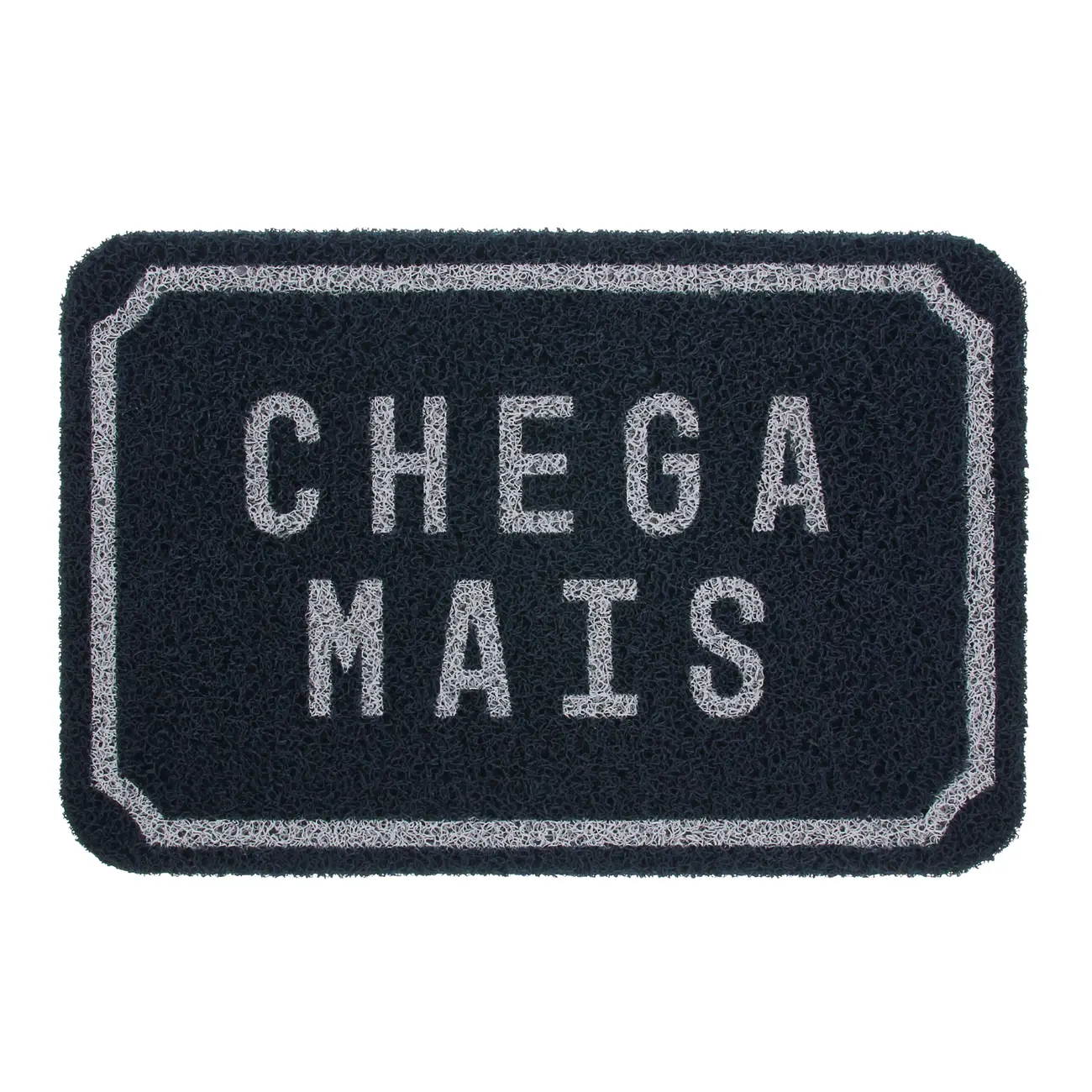 CAPACHO 40 CM X 60 CM CHEGA MAIS - AZUL/BRANCO - Foto 1