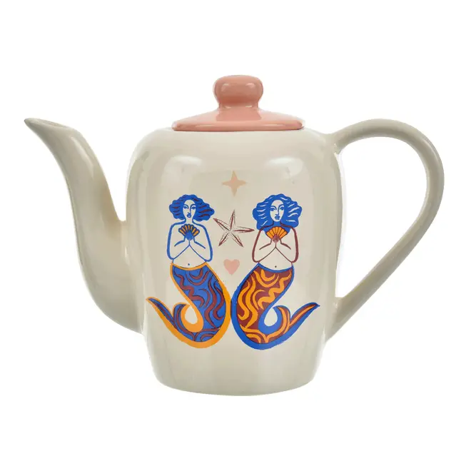 BULE/LEITEIRA 1,2 L MINHA MÃE É SEREIA - OFF WHITE/AZUL HISTÓRICO - Foto 1