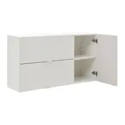 ARMÁRIO COZ COMPL. 4PB/1P/3G 3 PÇ SLEEK - BRANCO/GRANILITE - Foto 10