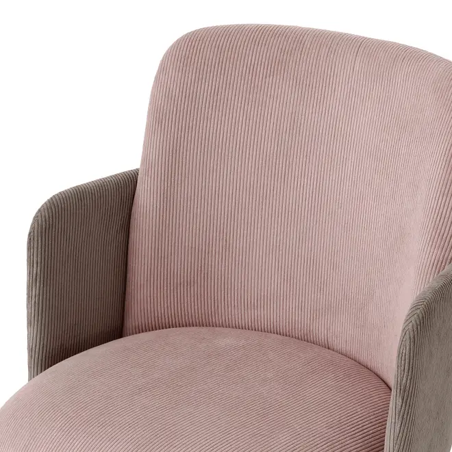 CADEIRA HOME OFFICE OBI - BRANCO/QUARTZO ROSA - Foto 8