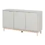 BUFFET 3 PORTAS 1,35 M X 38 CM SNAB - FLANDRES/NATURAL WASHED - Foto 5