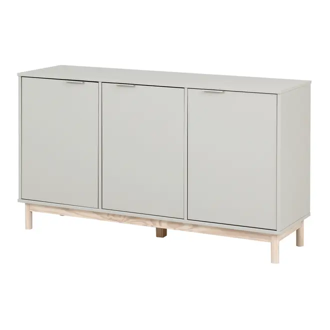 BUFFET 3 PORTAS 1,35 M X 38 CM SNAB - FLANDRES/NATURAL WASHED - Foto 5