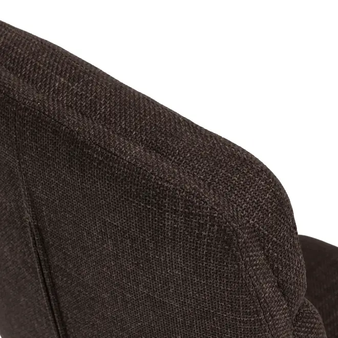 POLTRONA GIRATÓRIA COM PUFF LIBES - PRETO/TANINO - Foto 16