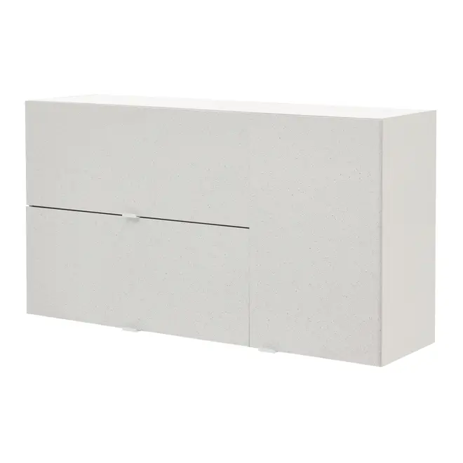 ARMÁRIO COZINHA COMPL. 2P 3P 3 PÇS SLEEK - BRANCO/GRANILITE - Foto 4