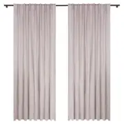 CORTINA BLACKOUT 100% 2 PEÇAS 1,40 M X 2,40 M INDALS - CINZA - Foto 1