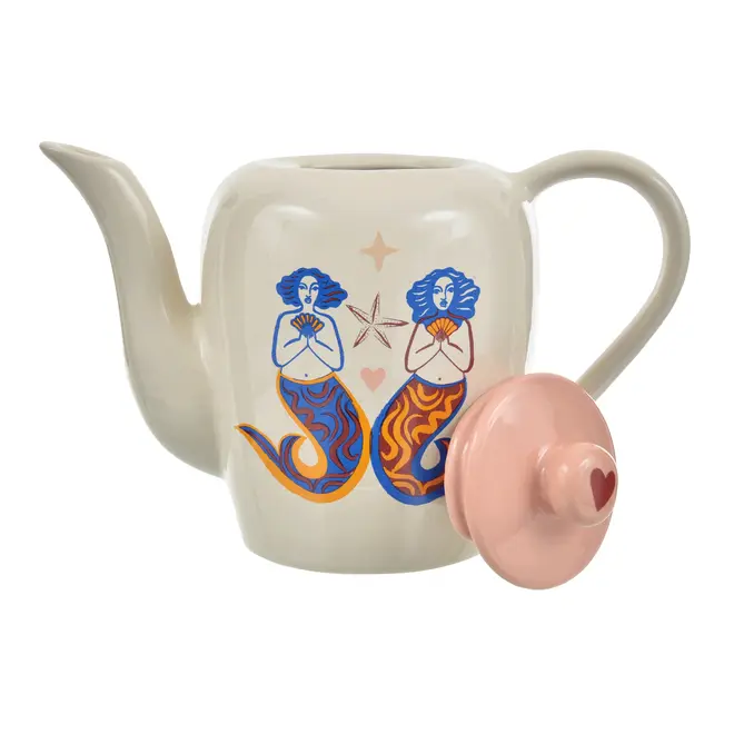 BULE/LEITEIRA 1,2 L MINHA MÃE É SEREIA - OFF WHITE/AZUL HISTÓRICO - Foto 4