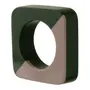 ARGOLA PAR GUARDANAPO CONJUNTO COM 2 PEÇAS DUO COLOR - MUSGO/CAMELO - Foto 2