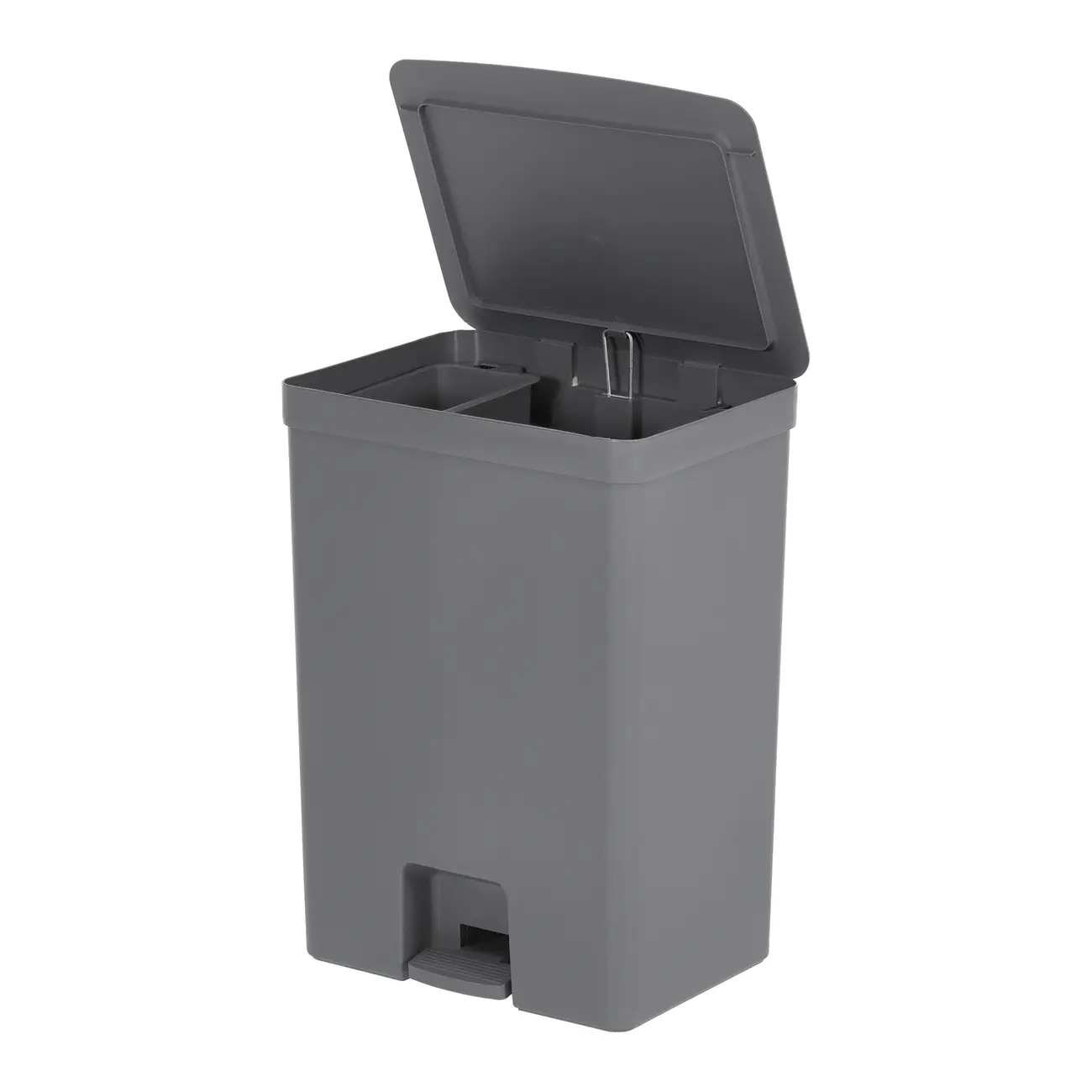 LIXEIRA COM PEDAL 46 L E CESTO INTERNO 4 L TRIUM - KONKRET - Foto 5