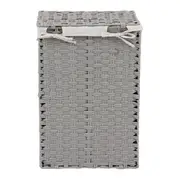 CESTO DOBRÁVEL 60 CM X 40 CM X 30 CM NID - CINZA PROVENCE/NATURAL - Foto 7