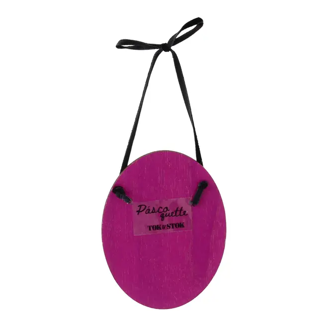 ADORNO PAREDE 9 CM PASCOQUETTE - VIN ROSE/PRETO - Foto 3