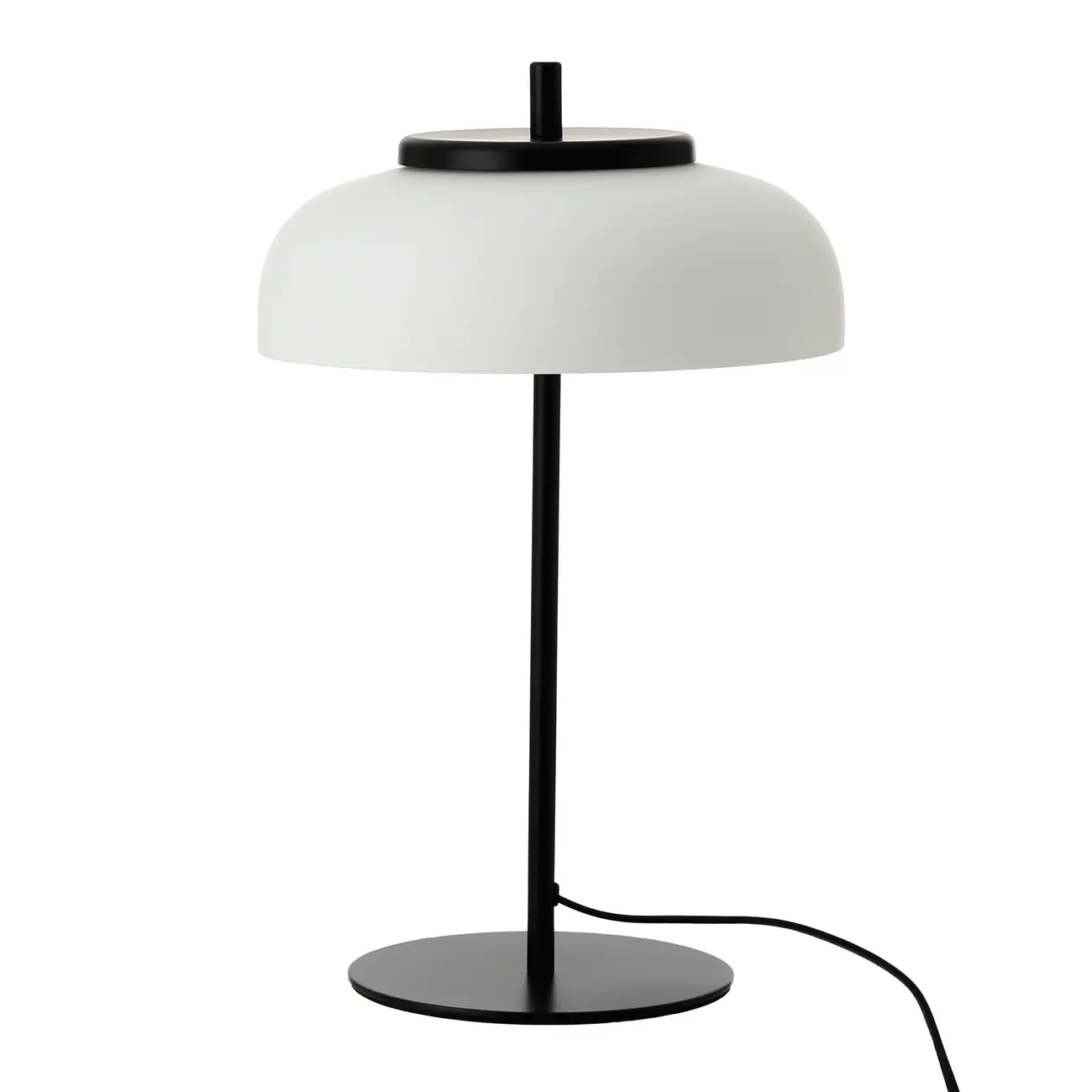 LUMINÁRIA DE MESA LED CURVED - PRETO/FROST - Foto 1
