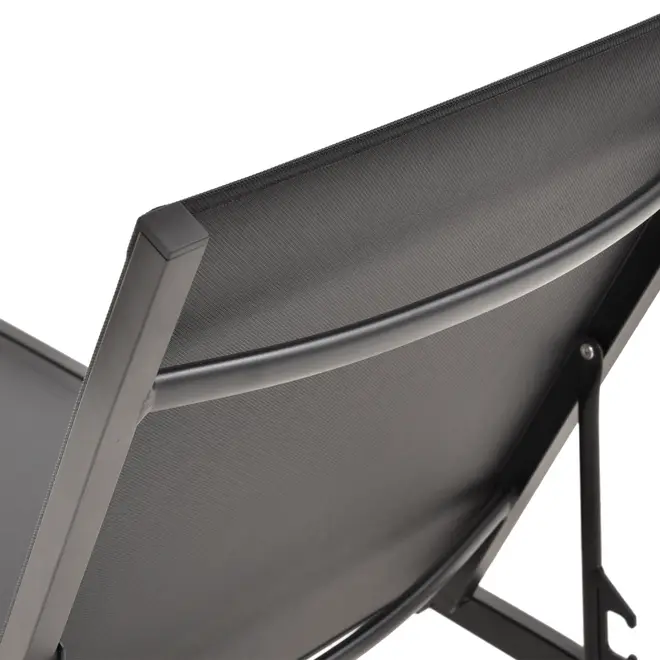 CHAISE LONGUE DUNAS - PRETO/PRETO - Foto 9