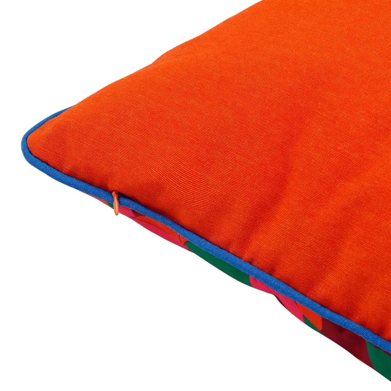 ALMOFADA 43 CM X 43 CM VIBRA VERÃO FLOR - LARANJA/AÇAY - Foto 5