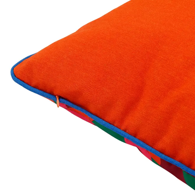 ALMOFADA 43 CM X 43 CM VIBRA VERÃO FLOR - LARANJA/AÇAY - Foto 5