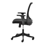 CADEIRA DE ESCRITÓRIO ROUND - PRETO/PRETO - Foto 3