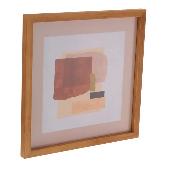 QUADRO 30 CM X 30 CM KAVIR - AMÊNDOA/MULTICOR - Foto 2