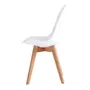 CADEIRA DE JANTAR SKED WOOD - FAIA/BRANCO - Foto 3