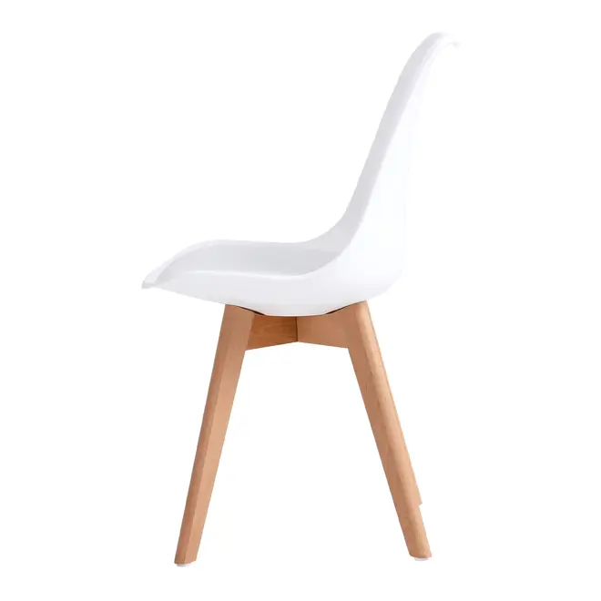 CADEIRA DE JANTAR SKED WOOD - FAIA/BRANCO - Foto 3
