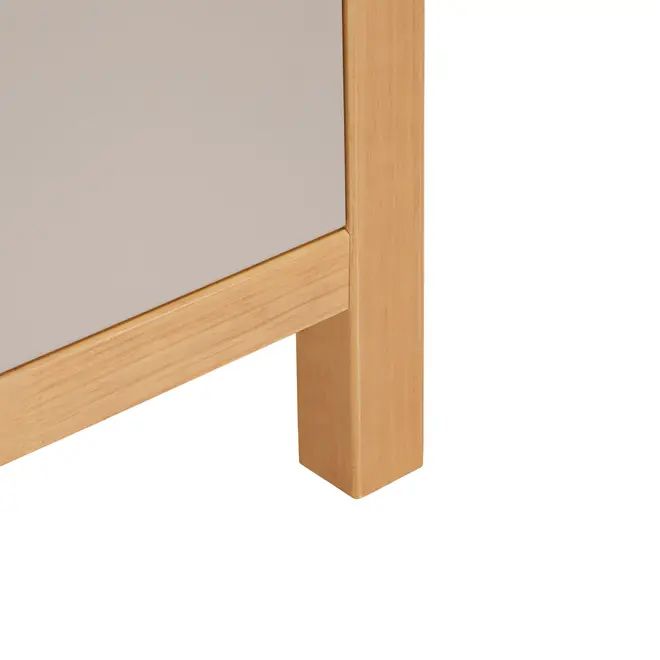 CÔMODA 4 GAVETAS 90 CM X 45 CM KANT - CAMELO/AMÊNDOA - Foto 4