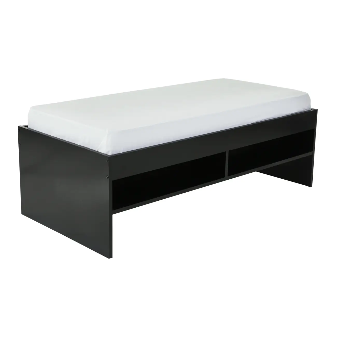 CAMA DE SOLTEIRO ALTA COM 2 GAVETAS 88 CM JOKER - PRETO - Foto 7