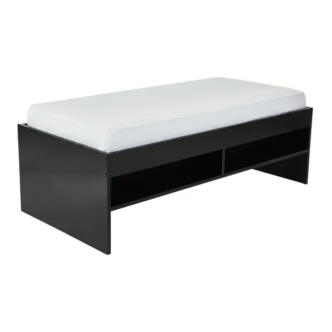 CAMA DE SOLTEIRO ALTA COM 2 GAVETAS 88 CM JOKER - PRETO - Foto 7