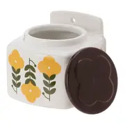 SALEIRO COM TAMPA BLOOMBELOT - BRANCO/MARROM DE LEI - Foto 6