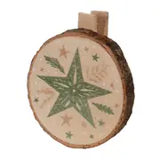 KIT COM 6 PRENDEDORES VILAREJO NOEL - CASCA DE URUCUM/CIPESTRE - Foto 11