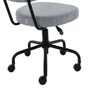 CADEIRA HOME OFFICE MIER - PRETO/CINZA - Foto 7