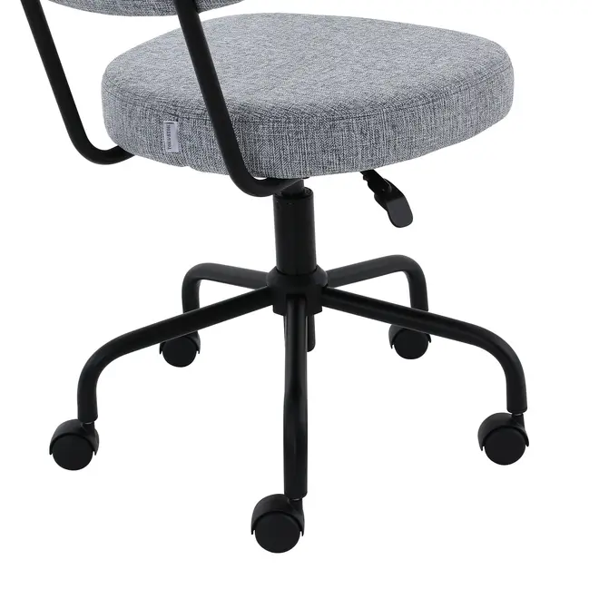 CADEIRA HOME OFFICE MIER - PRETO/CINZA - Foto 7