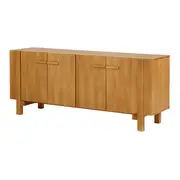 BUFFET 4 PORTAS 1,80 M X 45 CM OKIBO - AMÊNDOA - Foto 3