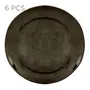JOGO DE PRATO RASO C/6 PÇS GEO ORGÂNICO