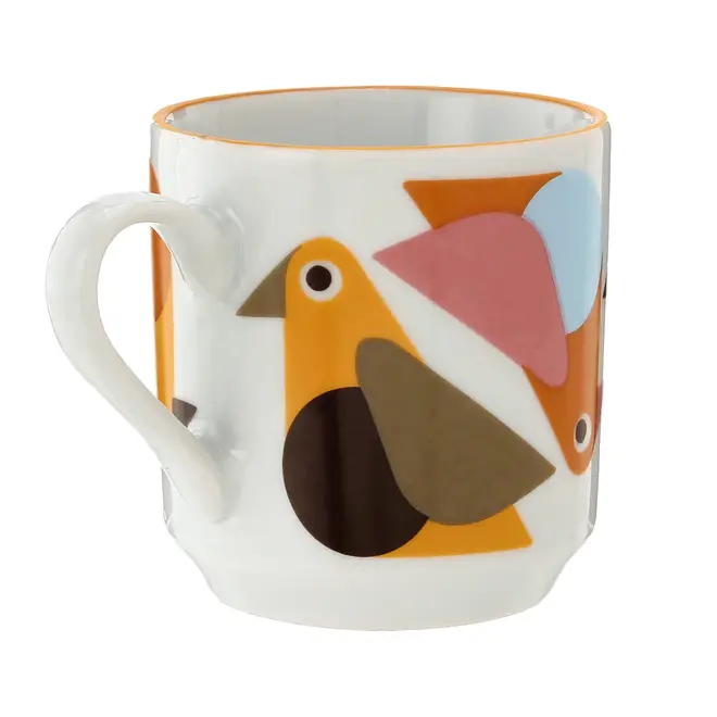 CANECA 220 ML VOA PASSARIM - BRANCO/MULTICOR - Foto 6