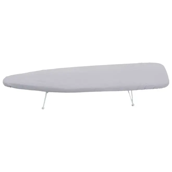 TÁBUA DE PASSAR PORTÁTIL COM CAPA REGLER - BRANCO/CINZA - Foto 1