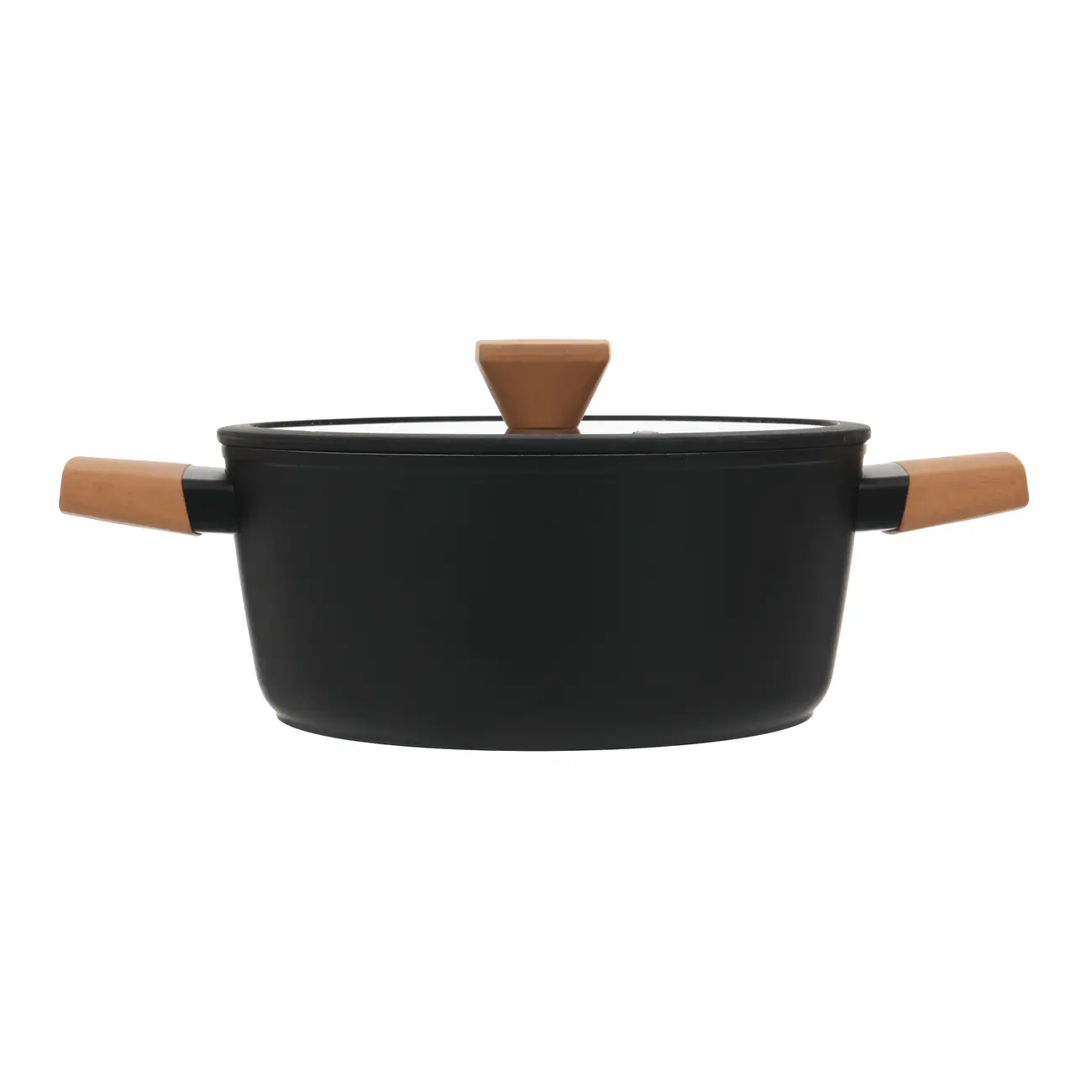 CAÇAROLA INDUÇÃO 24 CM NORMA - TERRACOTA/PRETO - Foto 2