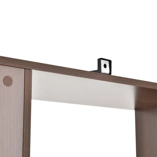 ESTANTE/DIVISÓRIA 80 CM X 2,12 M BLOCK WOOD - NOZES - Foto 7