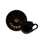 XÍCARA CAFÉ MYSTICAL - PRETO BRILHANTE/OURO - Foto 1