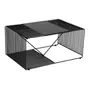 MESA DE CENTRO 83 CM X 57 CM TELMA - PRETO - Foto 4