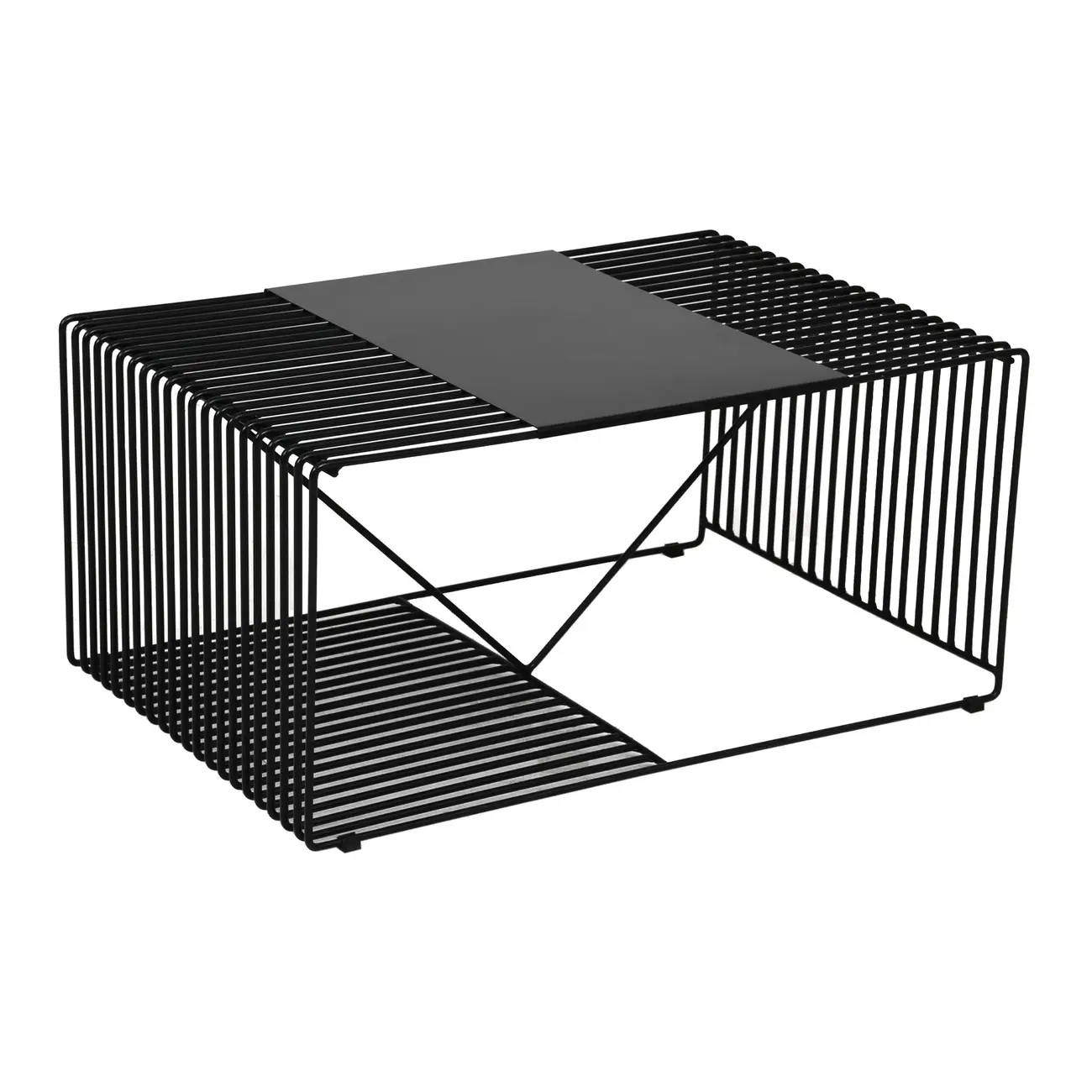 MESA DE CENTRO 83 CM X 57 CM TELMA - PRETO - Foto 4