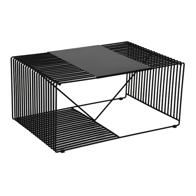 MESA DE CENTRO 83 CM X 57 CM TELMA - PRETO - Foto 4